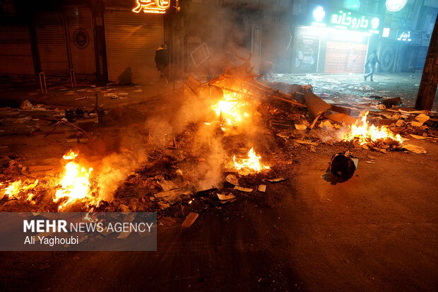 تخریب خودروی کلانتری